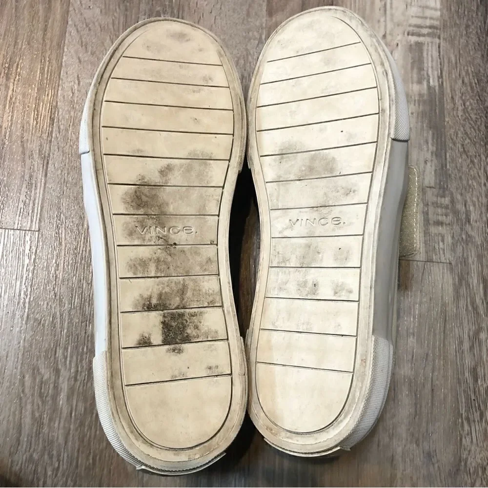 VINCE Cage Platform Suede Slip On Sneaker Size 8.5‎